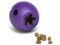 West Paw Rumbl Dog Toy Aqua Large-Four Muddy Paws