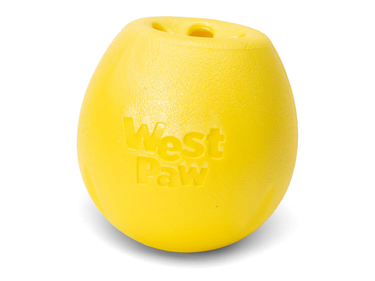 West Paw Rumbl Dog Toy Dandelion Large-Four Muddy Paws