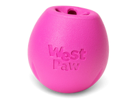 West Paw Rumbl Dog Toy Hot Pink Large-Four Muddy Paws