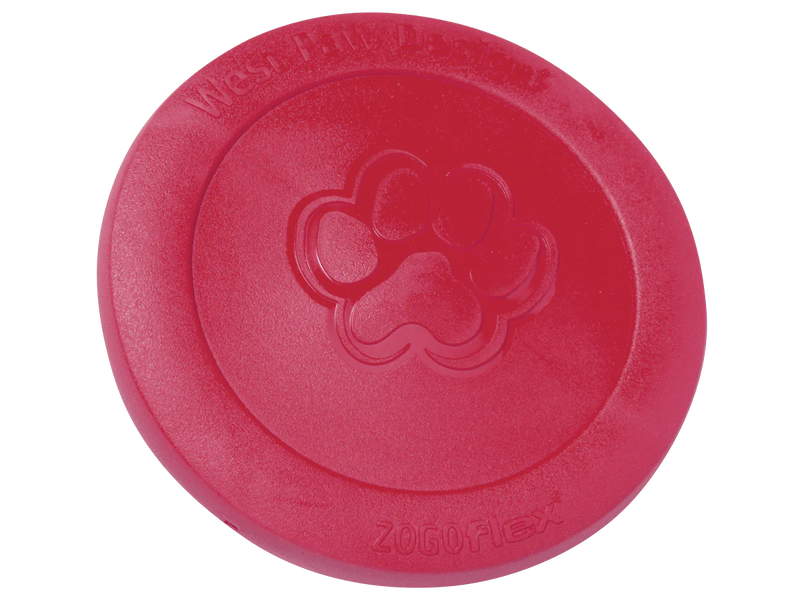 West Paw Zisc Dog Toy Ruby Red L-Four Muddy Paws