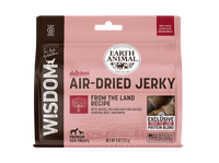 Widsom Air Dried From the Land Jerky Dog Treat 4oz-Four Muddy Paws