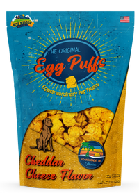 Wild Meadow Egg Puffs Cheddar Cheese Dog Treat 2oz-Four Muddy Paws