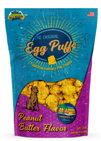 Wild Meadow Egg Puffs Peanut Butter Dog Treat 2oz-Four Muddy Paws