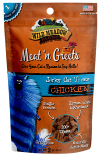 Wild Meadow Meat 'N Greets Chicken Cat Treat 3.5oz-Four Muddy Paws