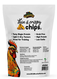 Wild Meadow Thin & Crispy Chicken Chips Dog Treats 3oz-Four Muddy Paws