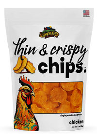 Wild Meadow Thin & Crispy Chicken Chips Dog Treats 3oz-Four Muddy Paws