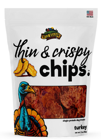 Wild Meadow Thin & Crispy Turkey Chips Dog Treats 3oz-Four Muddy Paws