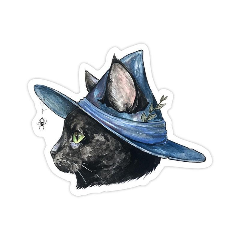 Witch Cat Sticker-Four Muddy Paws