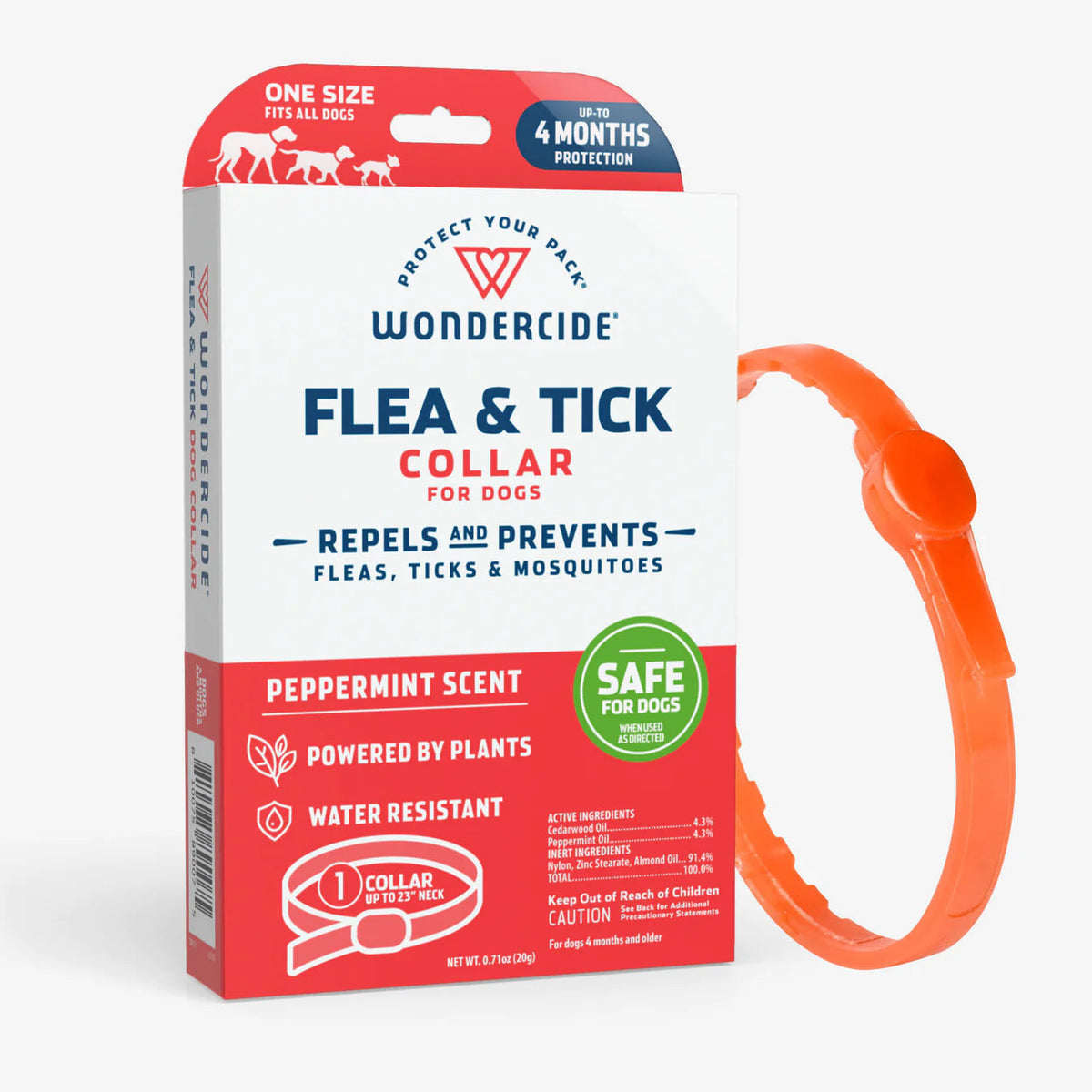 Wondercide Flea & Tick Collar for Cats Peppermint-Four Muddy Paws