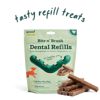 Woof Bite N' Brush Dog Chew Refill 18pk-Four Muddy Paws