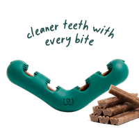 Woof Bite N' Brush Dog Chew Toy Large-Four Muddy Paws