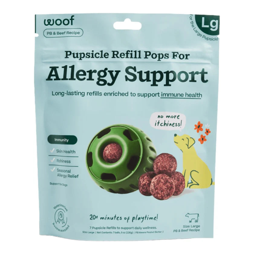 Woof Pupsicle Refill Pops Allergy Support Dog Treats Large-Four Muddy Paws