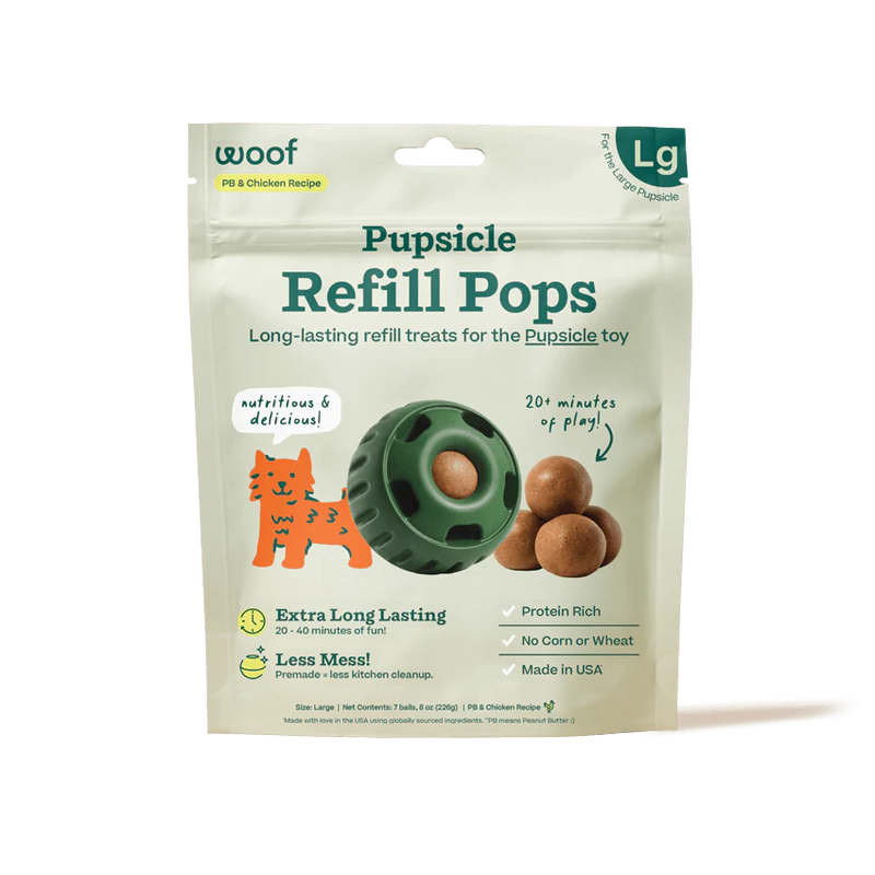 Woof Pupsicle Refill Pops Chicken Large-Four Muddy Paws