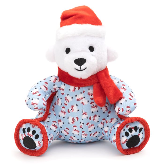 Worthy Dog Polar Bear Toy-Four Muddy Paws