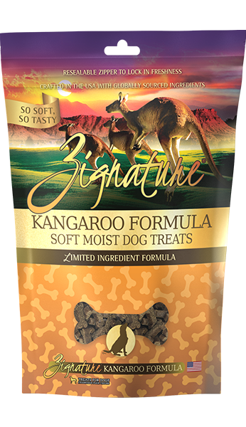 Zignature Grain Free Kangaroo Soft Treat 4oz-Four Muddy Paws