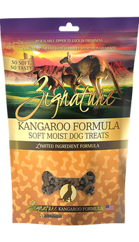 Zignature Grain Free Kangaroo Soft Treat 4oz-Four Muddy Paws