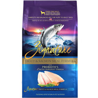 Zignature Grain Free Trout & Salmon Dog Food 4lbs-Four Muddy Paws