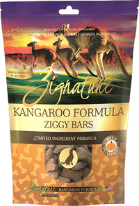 Zignature Ziggy Bar Grain Free Kangaroo Treat 12oz-Four Muddy Paws