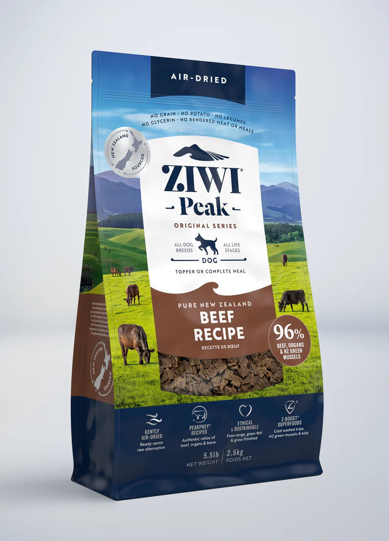 Ziwi Peak Air Dried Dog Beef 5.5lb-Four Muddy Paws