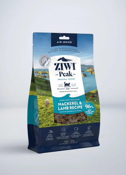 Ziwi Peak Cat Air Dried Mackerel/Lamb 14oz-Four Muddy Paws