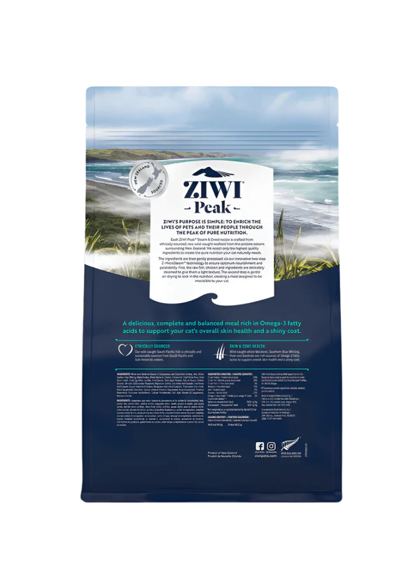 Ziwi Peak Cat Steam Dried South Pacific Fish 1.8lbs-Four Muddy Paws