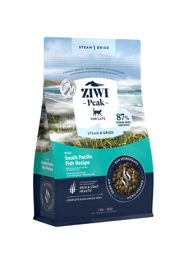 Ziwi Peak Cat Steam Dried South Pacific Fish 1.8lbs-Four Muddy Paws