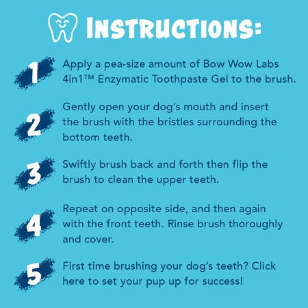 4 in 1 Toothbrush med/lg-Four Muddy Paws