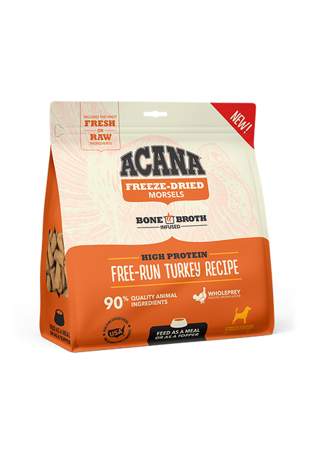Acana Dog Grain Free Freeze Dried Morsels Turkey 8oz-Four Muddy Paws