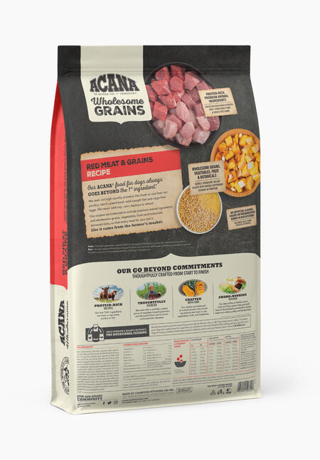Acana Dog Wholesome Grains Red Meat 22.5LB-Four Muddy Paws