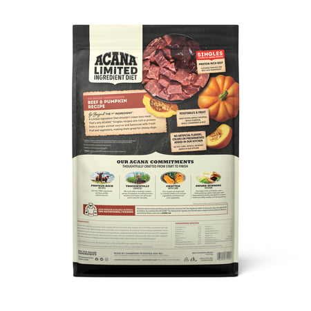 Acana Singles Beef and Pumpkin 13lbs-Four Muddy Paws