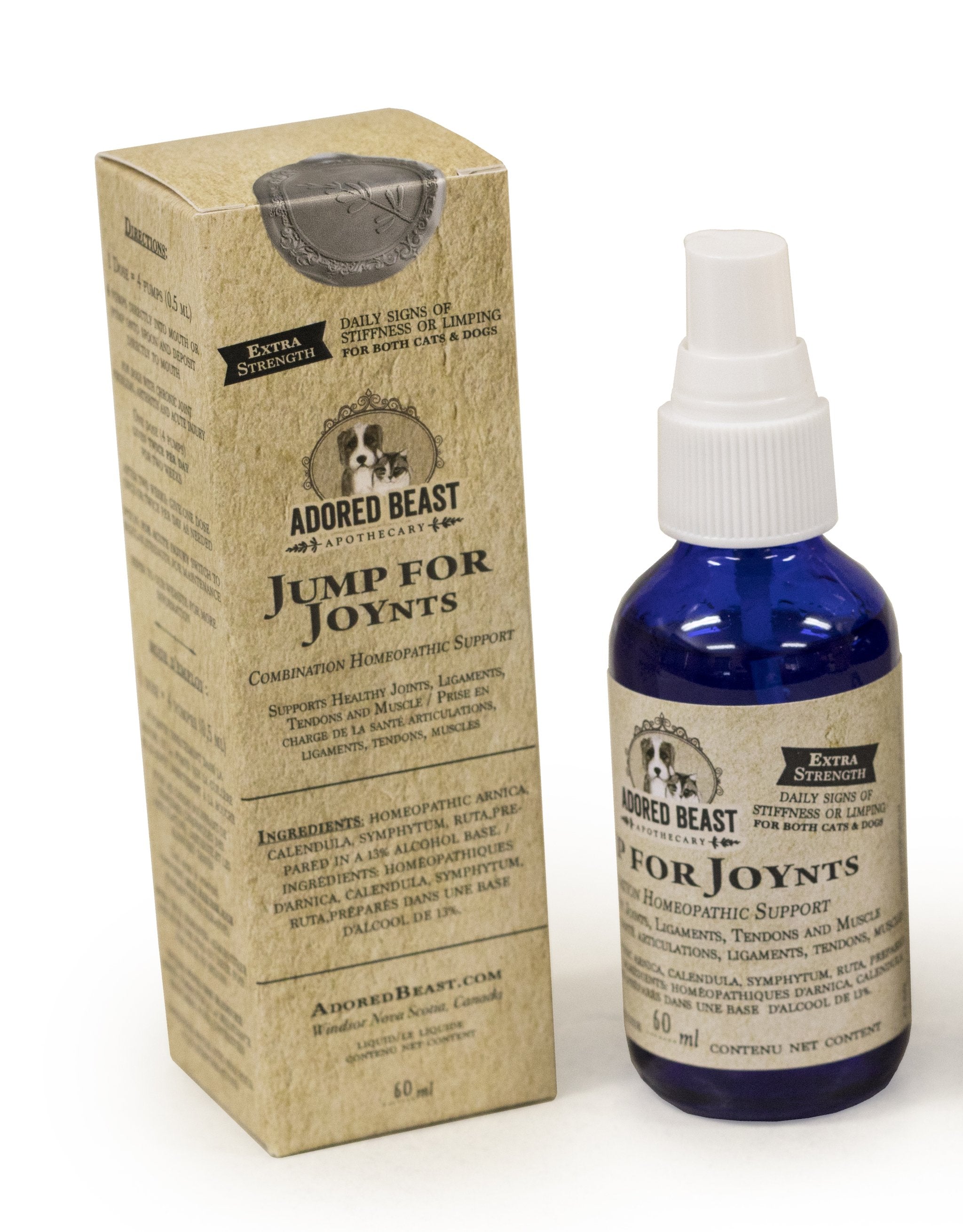 Adored Beast Jump for JOYnts Extra Strength 2fl oz-Four Muddy Paws