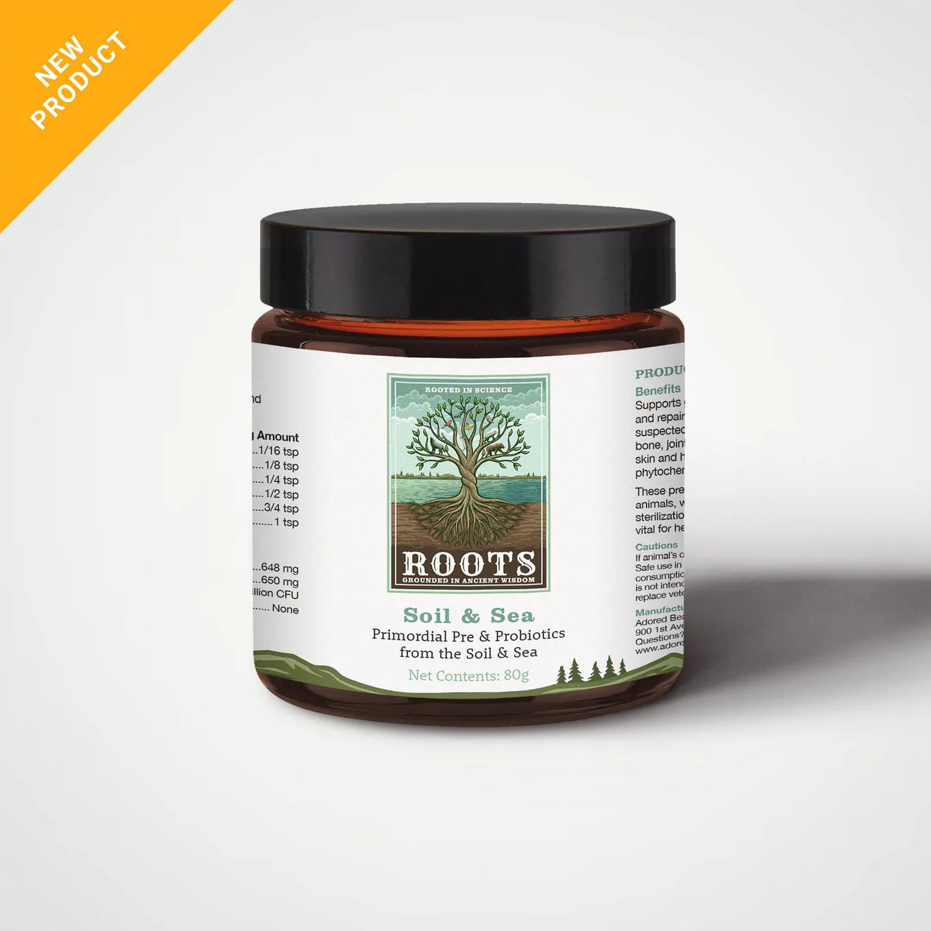 Adored Beast Roots Soil & Sea Probiotic 40g-Four Muddy Paws