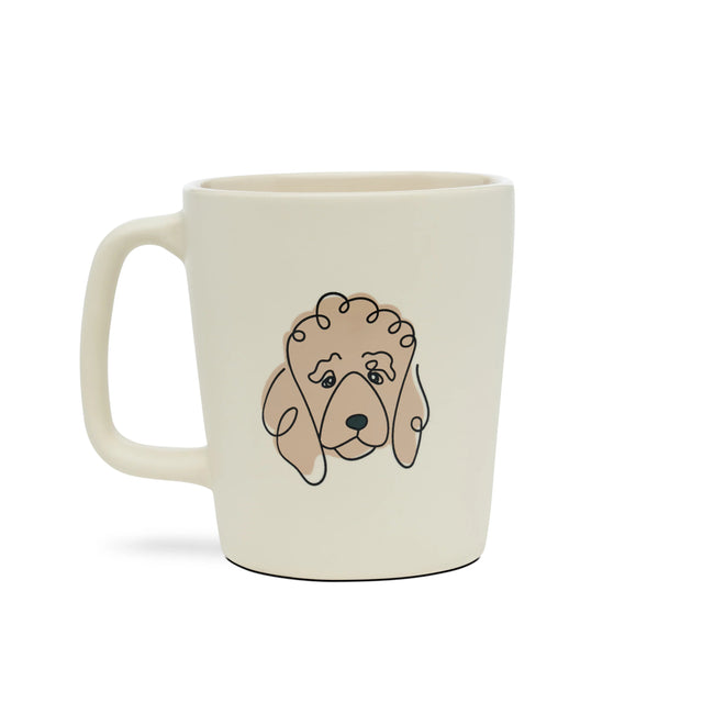 Artists Series Doodle Mug-Four Muddy Paws