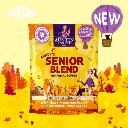 Austin and Kat Dog Topper Brady's Senior Blend 82g-Four Muddy Paws