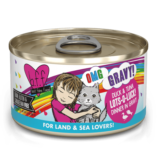BFF OMG Lots O Luck! Duck & Tuna Can 2.8oz-Four Muddy Paws