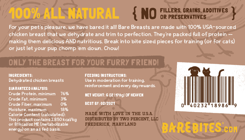 Bare Breasts 6oz-Four Muddy Paws