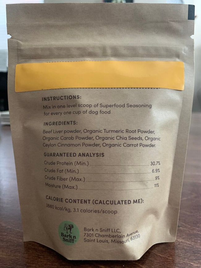 Bark n Sniff Superfood Seasoning for Dogs Up to 50lbs-Four Muddy Paws