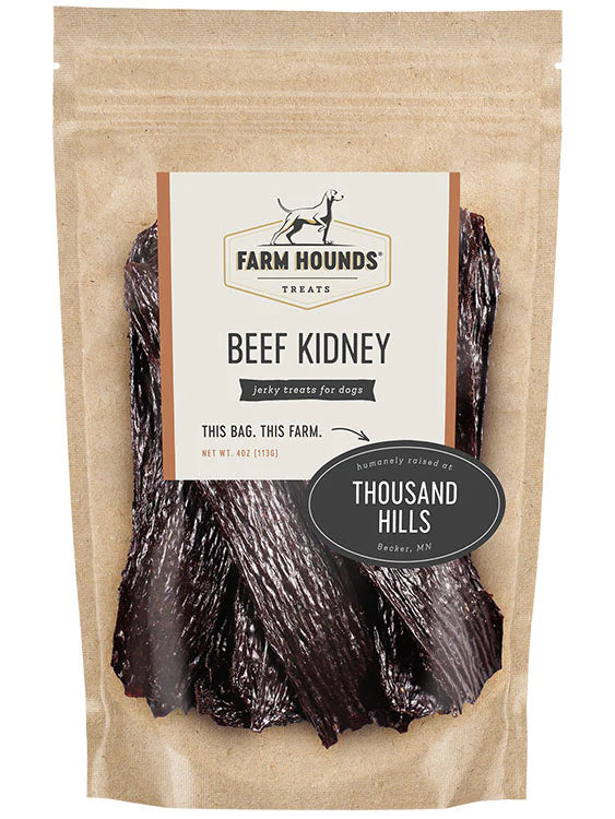 Beef Kidney Dog Treat 4oz-Four Muddy Paws