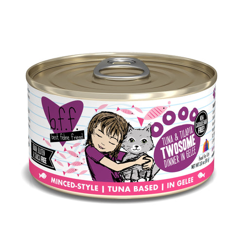 Best Feline Friend Twosome Tuna & Tilapia 3 oz-Four Muddy Paws