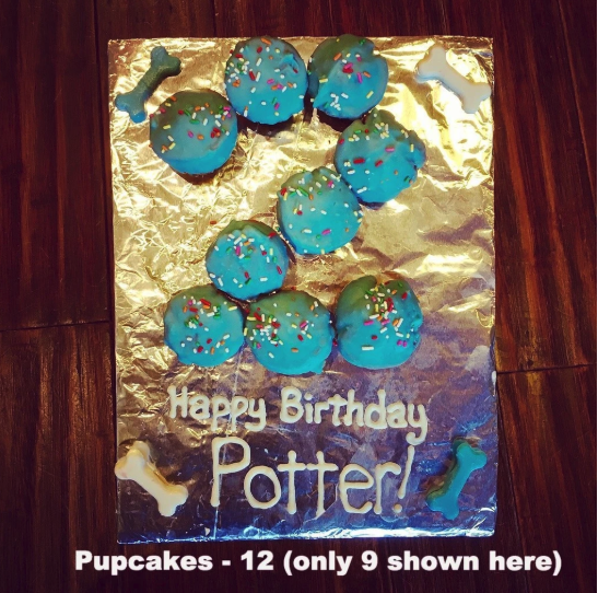 Birthday Pupcakes (12 pupcakes) 12 -1"-Four Muddy Paws