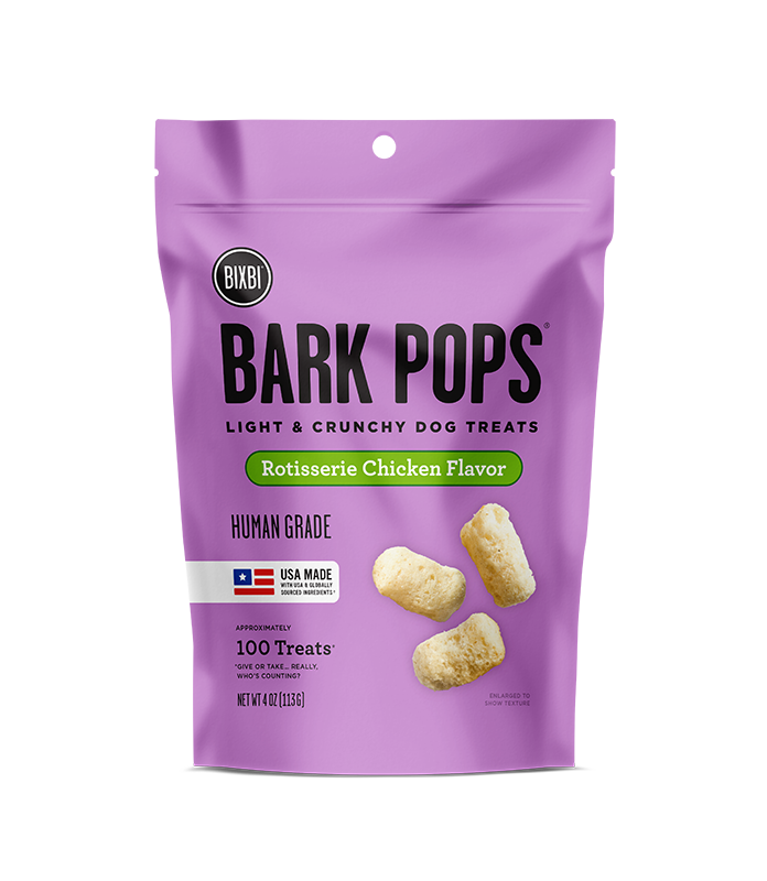 Bixbi Bark Pops Chicken Dog Treats 4oz-Four Muddy Paws