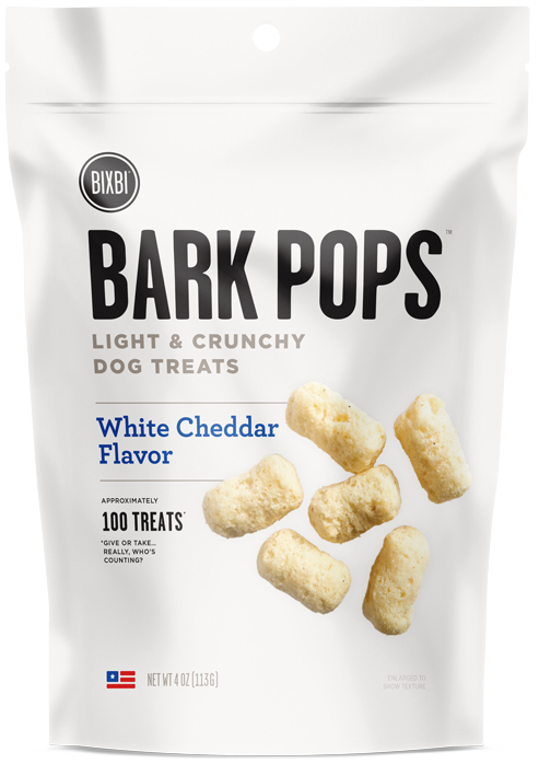 Bixbi Bark Pops White Chedder Dog Treats 4oz-Four Muddy Paws