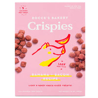Bocce's Dog Crispies Bacon and Banana 10oz-Four Muddy Paws