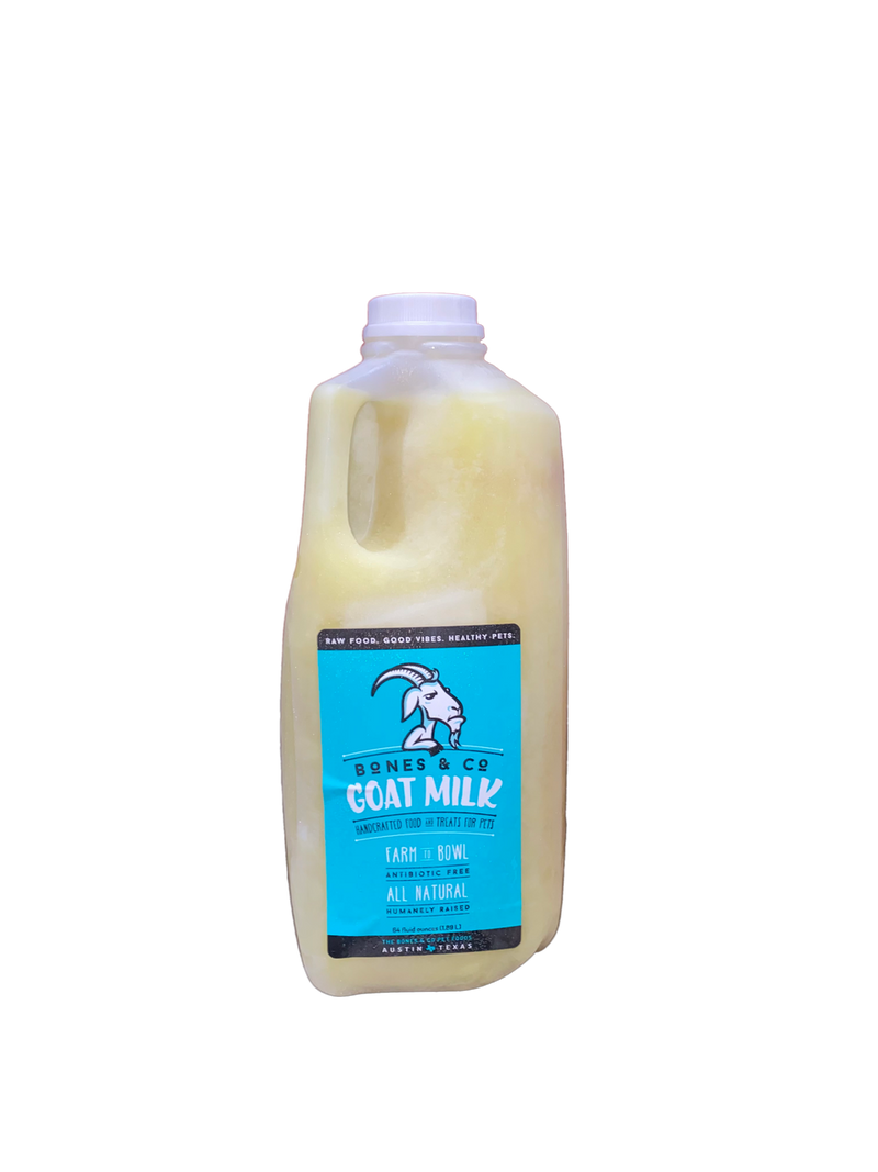 Bones and Co Dog Cat Frozen Goat Milk 64oz-Four Muddy Paws