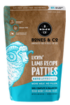 Bones and Co Dog Frozen Grain Free Patties Lamb 6lb-Four Muddy Paws