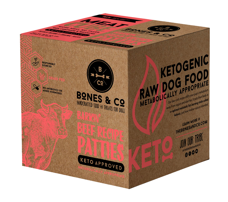 Bones and Co Dog Frozen Grain Meat Cube Beef Bulk 18lb-Four Muddy Paws