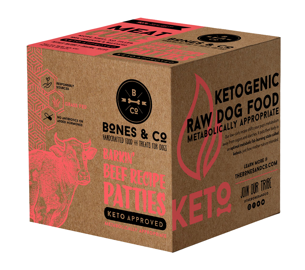 Bones and Co Dog Frozen Grain Meat Cube Beef Bulk 18lb-Four Muddy Paws