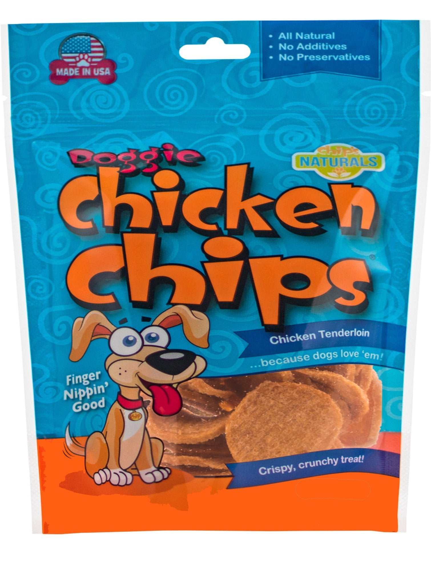 CHICKEN CHIPS 16OZ-Four Muddy Paws