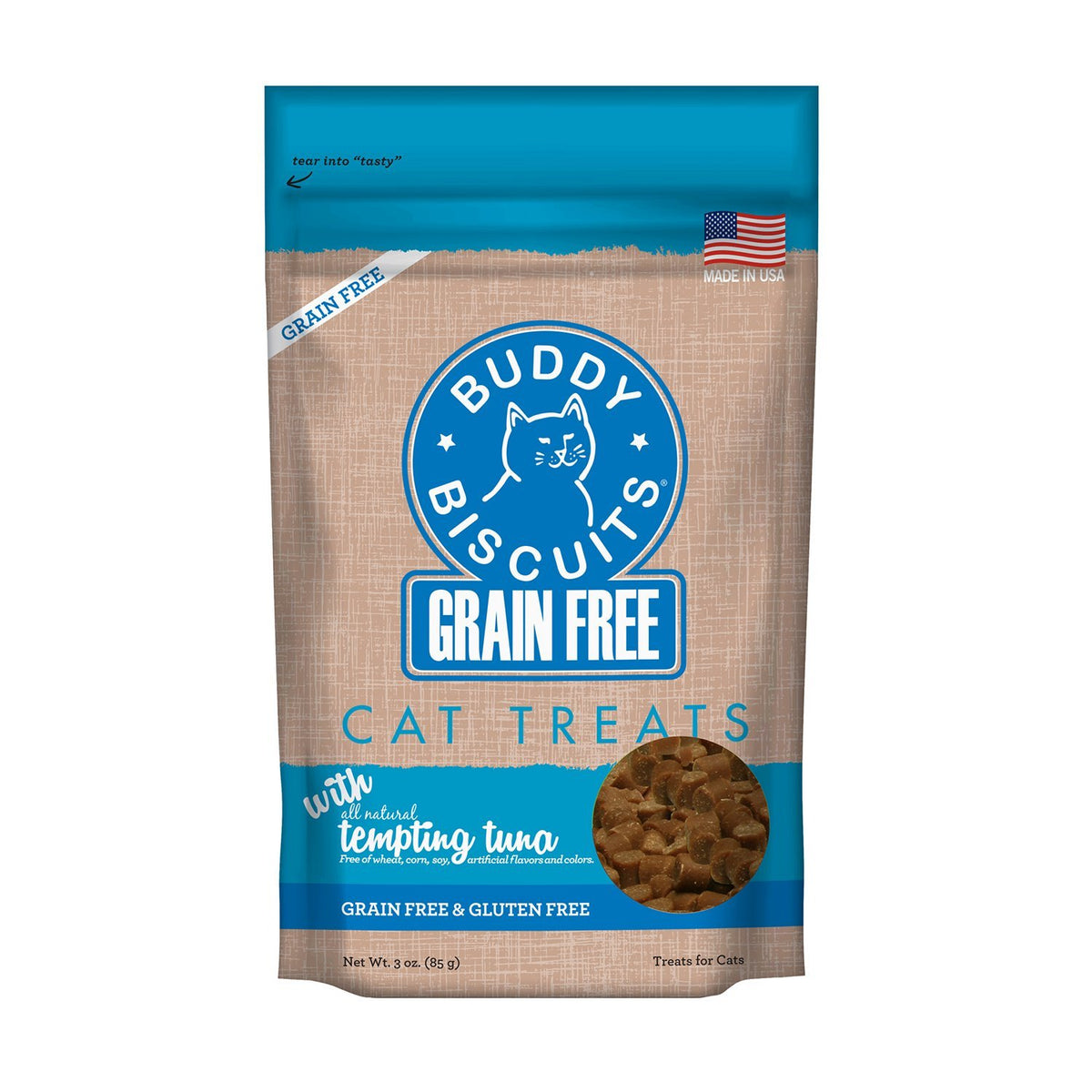 CLOUD STAR SOFT AND CHEWY GRAIN FREE CAT TREATS TEMPTING TUNA 3oz-Four Muddy Paws
