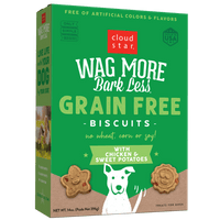 CLOUD STAR WAG MORE DOG GRAIN FREE BAKED TREATS CHICKEN 14oz-Four Muddy Paws